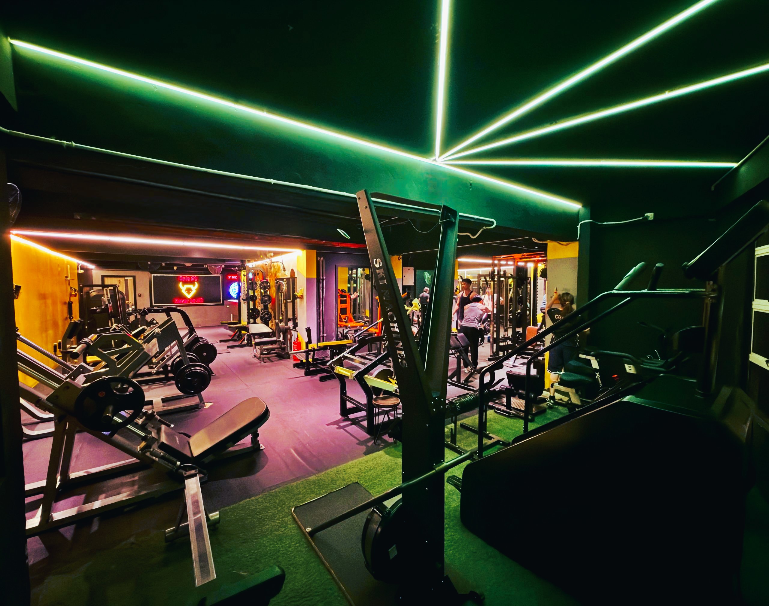 Gym equipment at night, photo 3